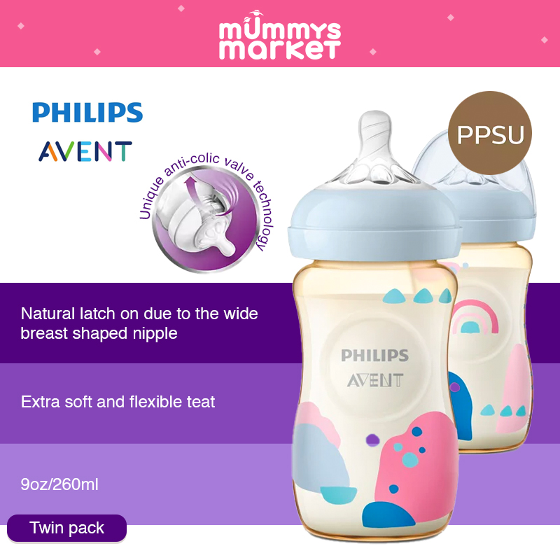 Philips Avent 260ml PPSU Bottle (Twin Pack) SCF582/20